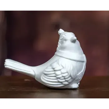 Vánoční dekorace Porcelánová dekorace Ptáček 6,3 cm (ptáčci)