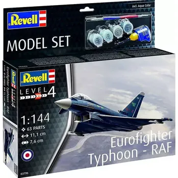 Plastikový model ModelSet Eurofighter Typhoon - RAF (Revell 1:144)