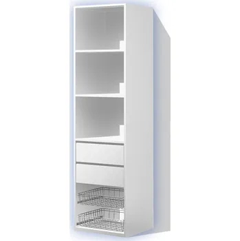 Šatní skříň Nabytekmorava Kombinovaná skříň K60 sestava Pavla barva lamina: bílá