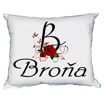 Dekorativní polštářek Polštář s dámským jménem BROŇA (polštářek dámské jméno )