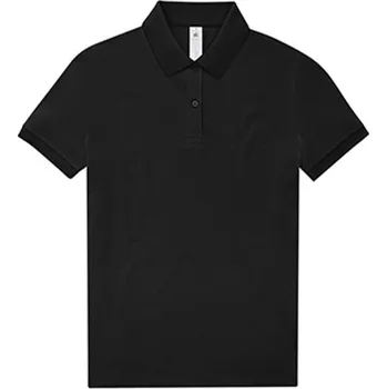 Dámské tričko B&amp;C Dámské polo triko PW463 Black 3XL