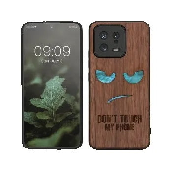 Pouzdro na mobilní telefon Dřevěné pouzdro pro Xiaomi 13 5G - don't touch my phone