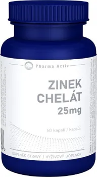 Pharma Activ Zinek chelát 25 mg 60 cps.