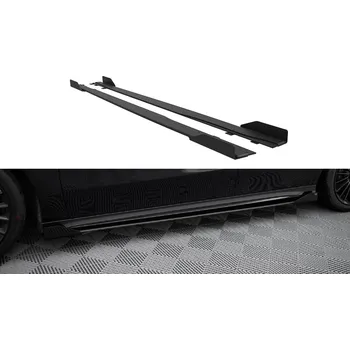 Difuzory bočních lišt Mercedes-AMG A35 W177 Facelift (černá + lesklé klapky)