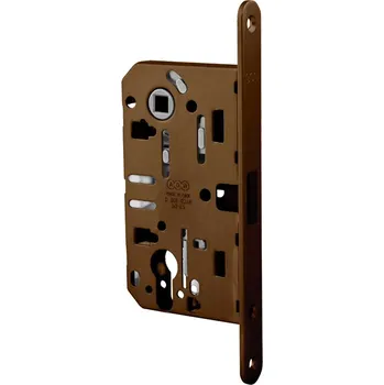 Dveřní kování AGB - Magnetický zámek MEDIANA POLARIS - PZ PZ otvor pro vložku, 85 mm OGS - Bronz česaný matný