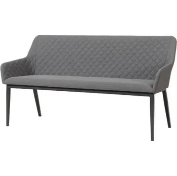 Jídelní židle Doppler PARIS LIKA-TEX® - luxusní zahradní 3-místná pohovka - šedá, hliník + textílie LIKA-TEX