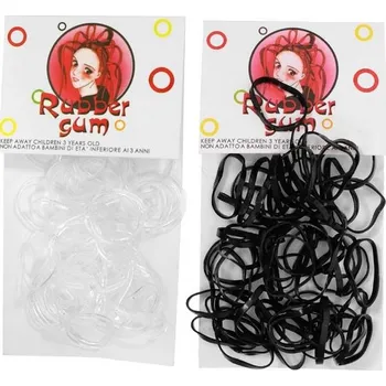 Ozdoba do vlasů Girardi,Mikro gumičky F050063_2, černá