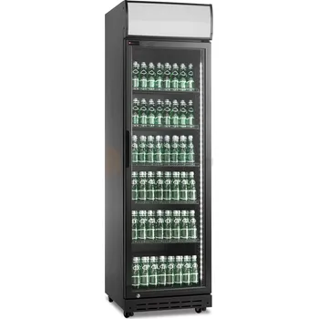 Chladící prosklená skříň, 388 l, černá, 578x605x1980 mm | RESTO QUALITY, RQ419-BLACK