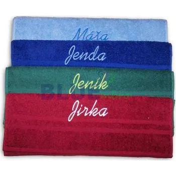 Ručník Froté ručník se jménem 30x50cm vz.2 světle hnědá