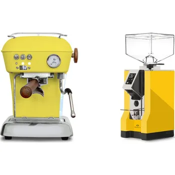 Set domácích spotřebičů Ascaso Dream PID, Sun Yellow + Eureka Mignon Specialita, CR…