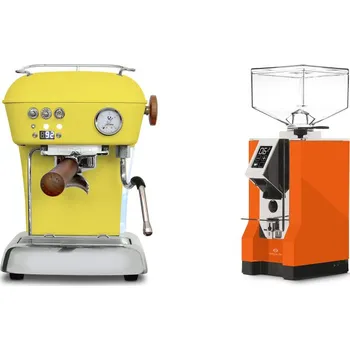 Set domácích spotřebičů Ascaso Dream PID, Sun Yellow + Eureka Mignon Specialita, CR…