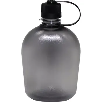 Kempingové nádobí Polní láhev GEN II. transparentní ČERNÁ (Vojenská polní láhev nové generace, která se také výborně hodí jako turistická láhev pro vycházky do přírody.)