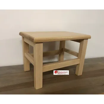 Taburet Drewmax KT254 dřevěná taburetka masiv buk