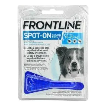 Antiparazitikum pro psa Frontline Spot-On Dog M sol 1x1,34ml MONO - modrý