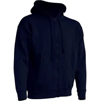 Pánská mikina JHK Pánská mikina na zip JHK Hooded Tmavá modrá M