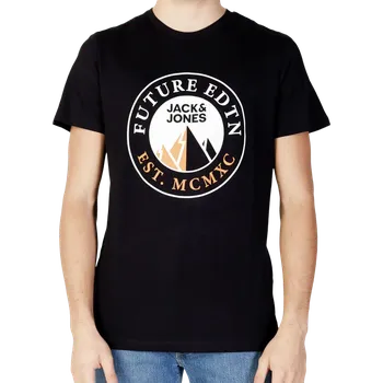 Pánské tričko Pánské černé tričko Jack & Jones L