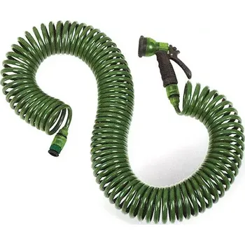 Zahradní hadice PROPER Hadice spirálová 15m s příslušenstvím XLGREEN