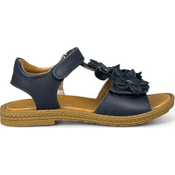 Dívčí sandály Dívčí letní boty, sandály IMAC - Tmavě modré květinky - 31