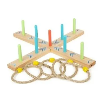 Dřevěná hračka Drewaniany krzyżak zestaw do rzucania