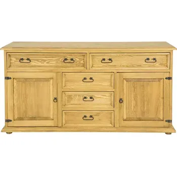 Ložnice Drewmax KD707 dřevěná komoda masiv borovice rustikal (KD707 komoda SIMPLE)