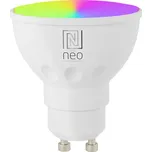 Immax NEO LITE Smart žárovka LED GU10 4,8W RGB+CCT bar. a bílá, stmívatelná, WiFi, Beacon