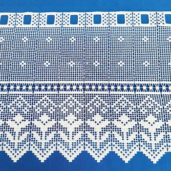 GERSTER 11291 vitrážová záclonka bílá výška 30 cm