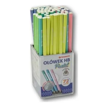 Set školních potřeb Ołówek trójkątny pastelowy Gwiazdki (72szt)PENMATE