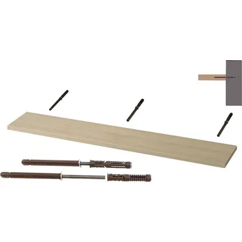 Obývací pokoj Nabytekmorava Nástěnná police na zeď Beta 130 cm barva lamina: akát