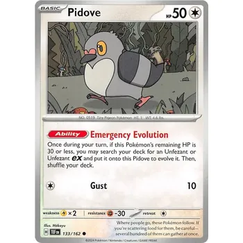 Sběratelská karetní hra Pidove 133/162 - Temporal Forces Typ karty: Non-Holo