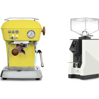 Set domácích spotřebičů Ascaso Dream PID, Sun Yellow + Eureka Mignon Specialita, BL…