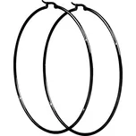 Troli Luxusní černé náušnice kruhy 7 cm + 2 měsíce na vrácení zboží