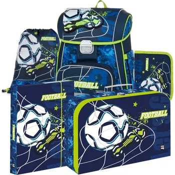 Oxybag Aktovka pro prvňáčky Oxybag PREMIUM Fotbal 5dílný set