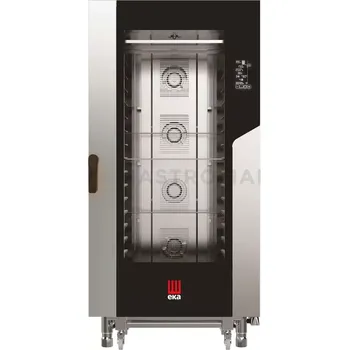 Konvektomat plynový 16x 600x400, s přímým nástřikem, elektronické ovládání | EKA, Millennial Black Mask BAKERY