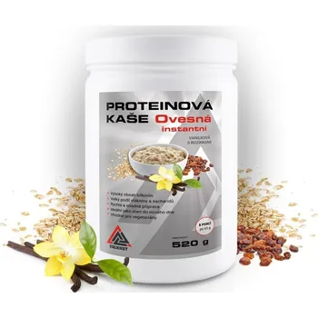 Valknut Proteinová Ovesná Kaše VALKNUT 520 g instantní vanilková s rozinkami