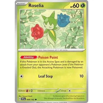 Karetní hra Roselia 008/162 - Temporal Forces Typ karty: Reverse Holo