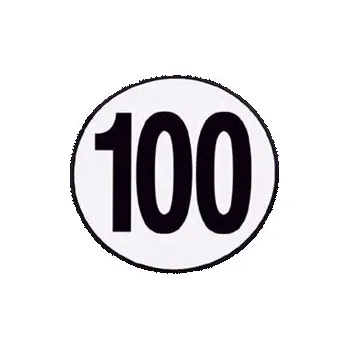 Samolepicí dekorace na vozidlo Nálepka Menbaa rychlostní limit 100 km/h