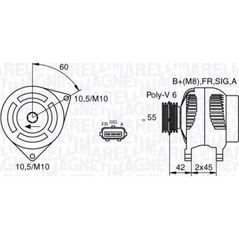 Alternátor generátor MAGNETI MARELLI 063377416010