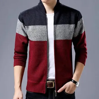 Pánský svetr Pánský cardigan na zip Barva: Tmavě Modrá, Velikost: XS