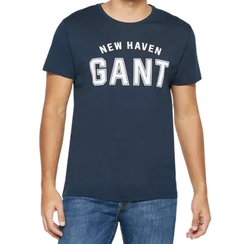 Pánské tričko Pánské tmavě modré tričko GANT L
