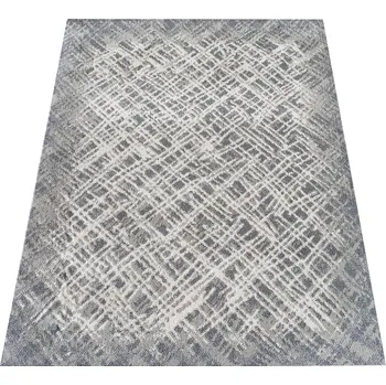 Koberec Makro Abra Kusový koberec moderní ROXANNE 08 krémový šedý Rozměr: 80x150 cm