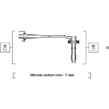 Zapalovací kabel Sada kabelů pro zapalování MAGNETI MARELLI 941215240807