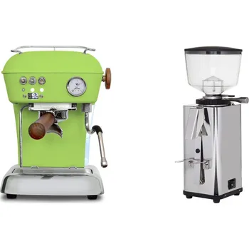 Set domácích spotřebičů Ascaso Dream PID, Fresh Pistachio + ECM S-Manuale 64