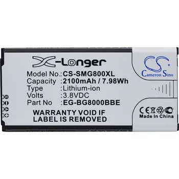 Baterie pro mobilní telefon Baterie Cameron Sino CS-SMG800XL za Samsung EB-BG800CBE - neoriginální