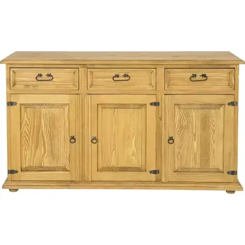 Ložnice Drewmax KD706 dřevěná komoda masiv borovice rustikal (KD706 komoda SIMPLE)