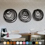 WoodenPuzzle.cz Dřevěný obraz - Tečky Barva: Dubová lazura, Velikost: M