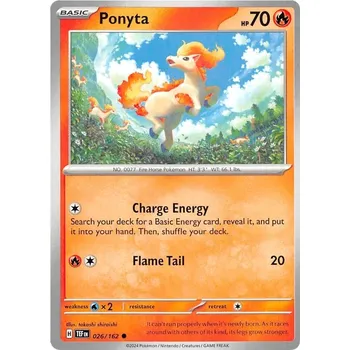 Sběratelská karetní hra Ponyta 026/162 - Temporal Forces Typ karty: Non-Holo