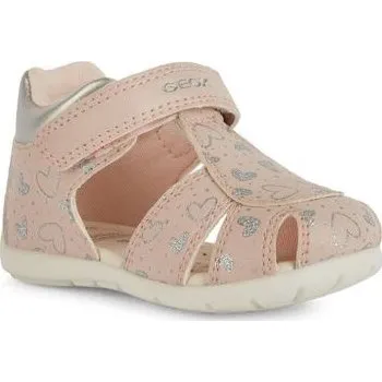 Dívčí sandály dětské sandálky se srdíčky Geox B Elthan B451QC velikost 24