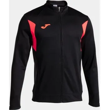 Pánská/Chlapecká sportovní mikina JOMA CHAQUETA WINNER III NEGRO CORAL FLUOR Velikost: M, Barva: BLACK