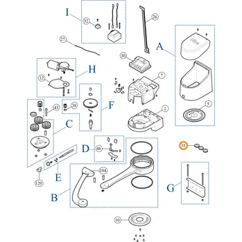 Pohon brány PMCPM2.4630 kabelová průchodka pro Nice Hopp (R10)