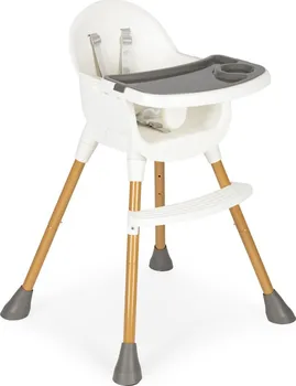 Jídelní židlička EcoToys Sabrine bílá